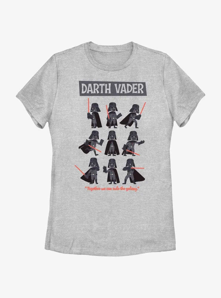 Star Wars Darth Vader Pose Collage Womens T-Shirt