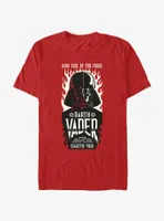 Star Wars Darth Vader Galactic Tour Flames Poster T-Shirt