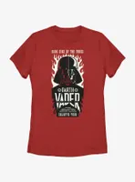 Star Wars Darth Vader Galactic Tour Flames Poster Womens T-Shirt