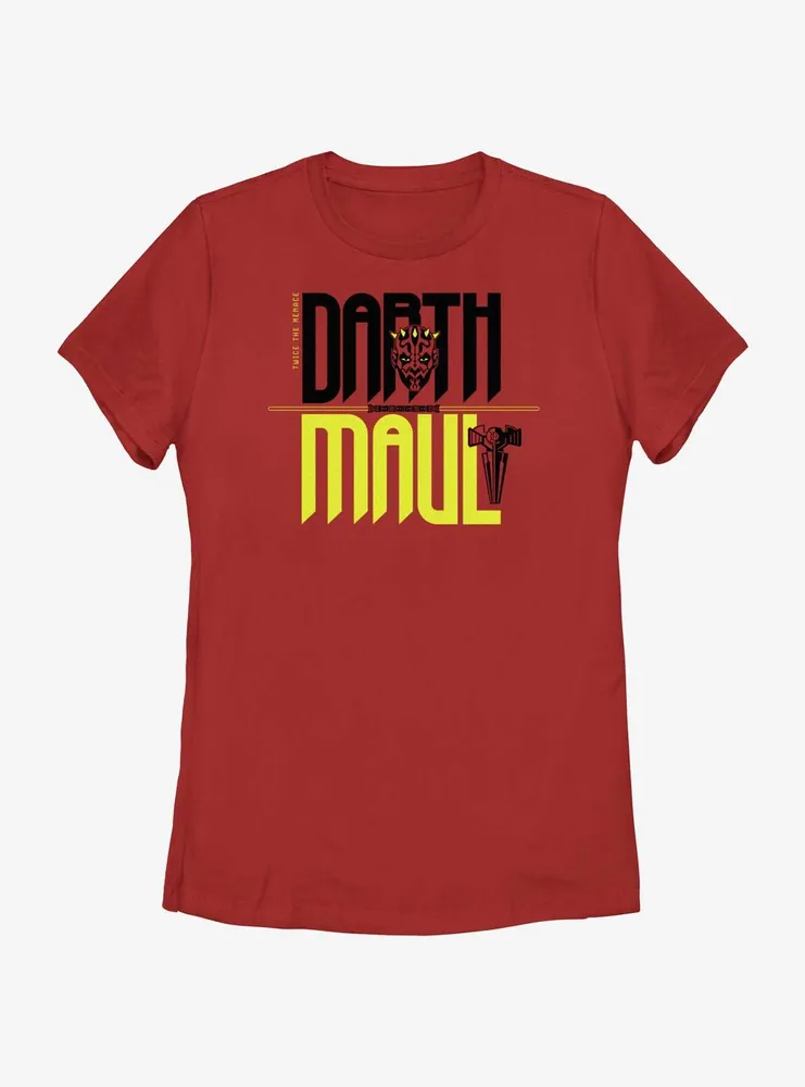 Star Wars Twice The Menace Darth Maul Womens T-Shirt