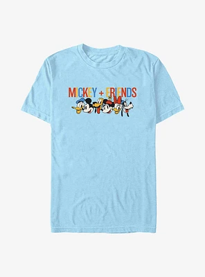 Disney Mickey Mouse Forever Friends Heads T-Shirt