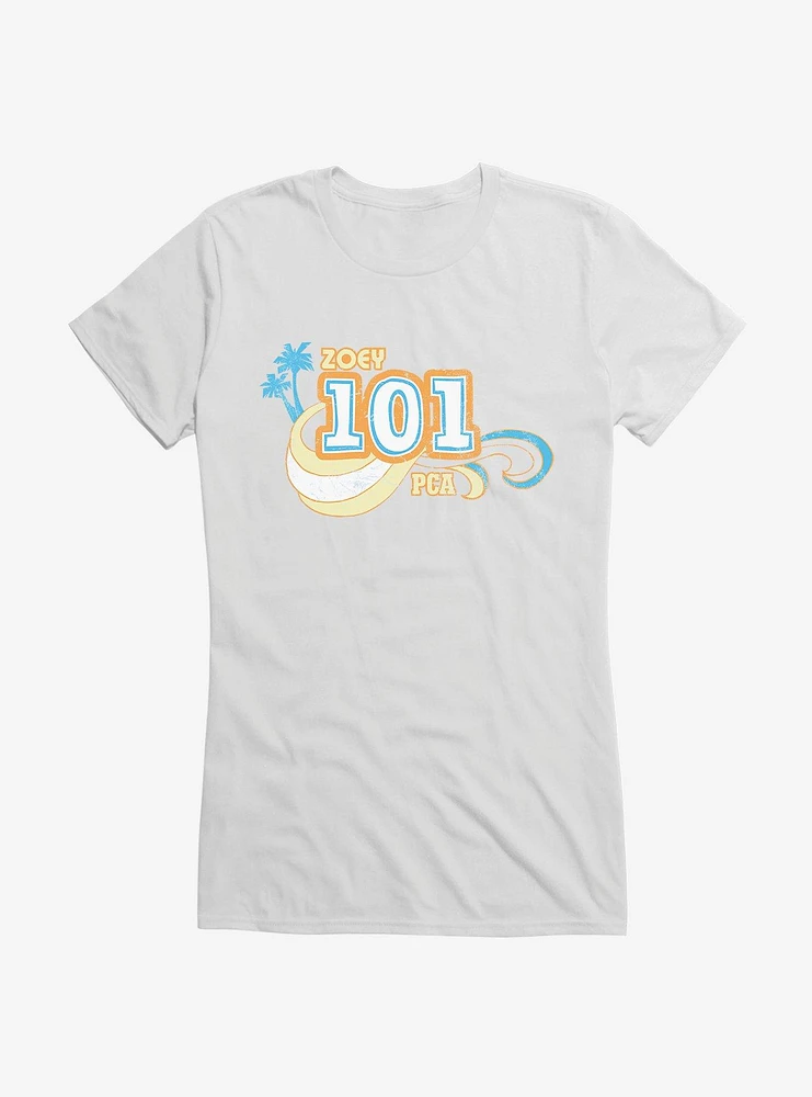 Zoey 101 Palm Trees and Waves Girls T-Shirt