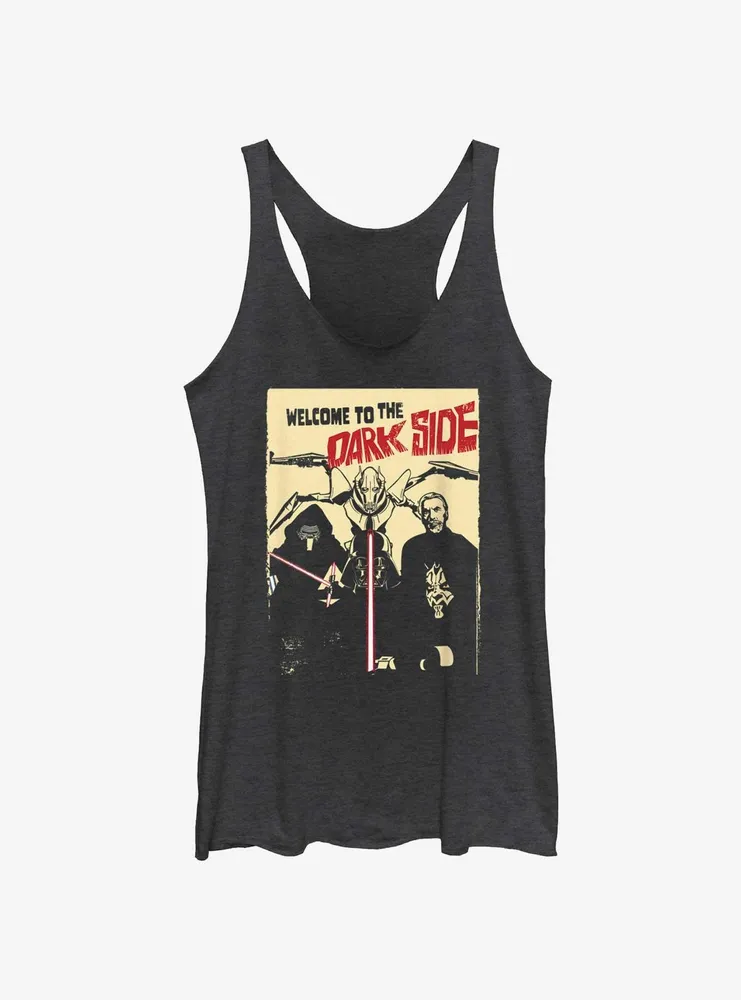 Star Wars Welcome To The Dark Side Retro Poster Womens Tank Top