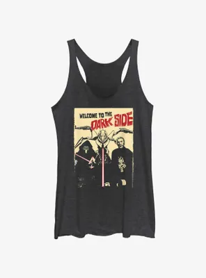 Star Wars Welcome To The Dark Side Retro Poster Womens Tank Top