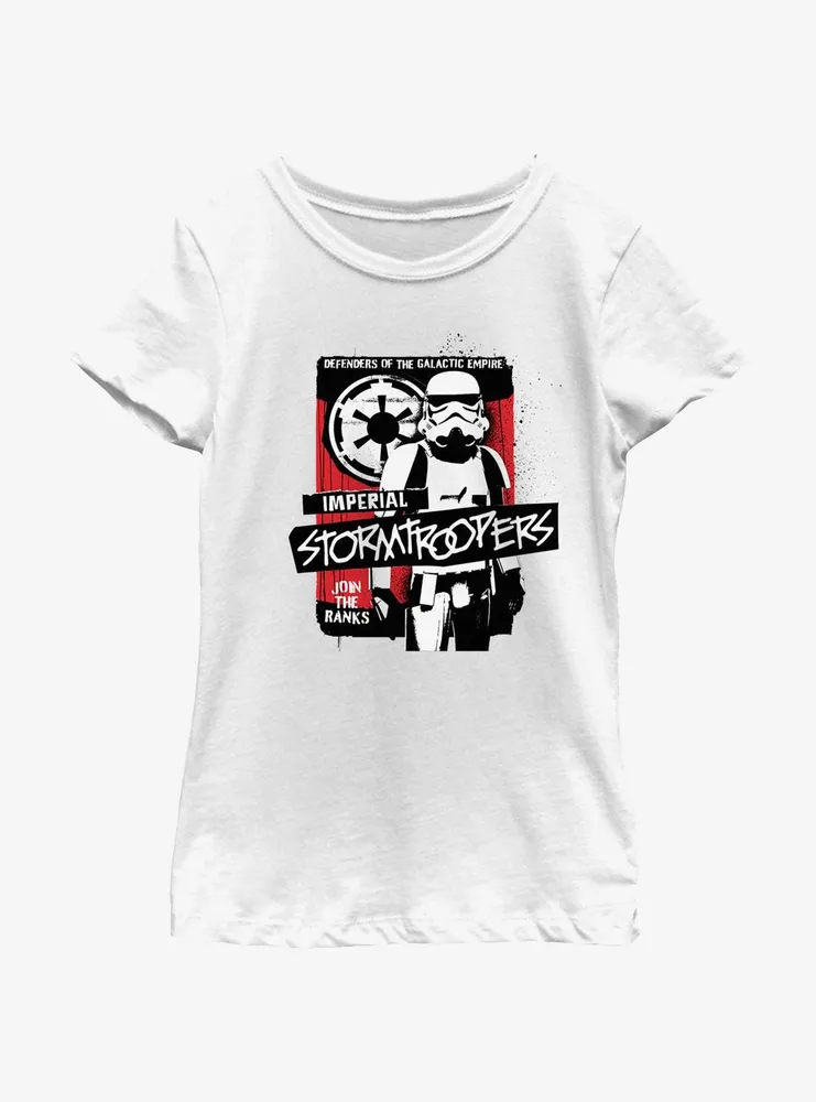 Star Wars Imperial Stormtroopers Graffiti Youth Girls T-Shirt