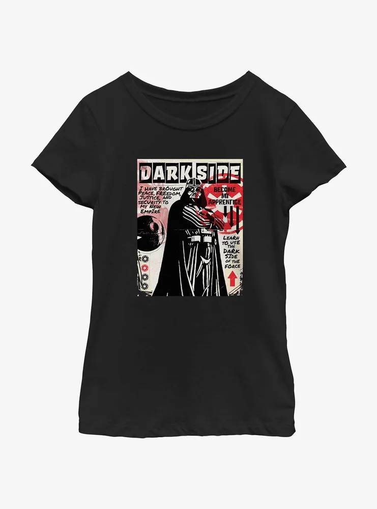 Star Wars Dark Side Zine Cover Youth Girls T-Shirt