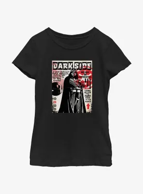 Star Wars Dark Side Zine Cover Youth Girls T-Shirt