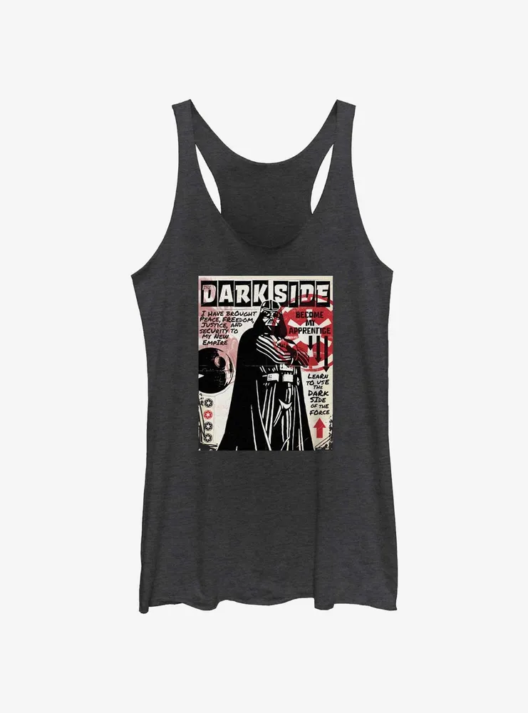 Star Wars Dark Side Zine Cover Womens Tank Top