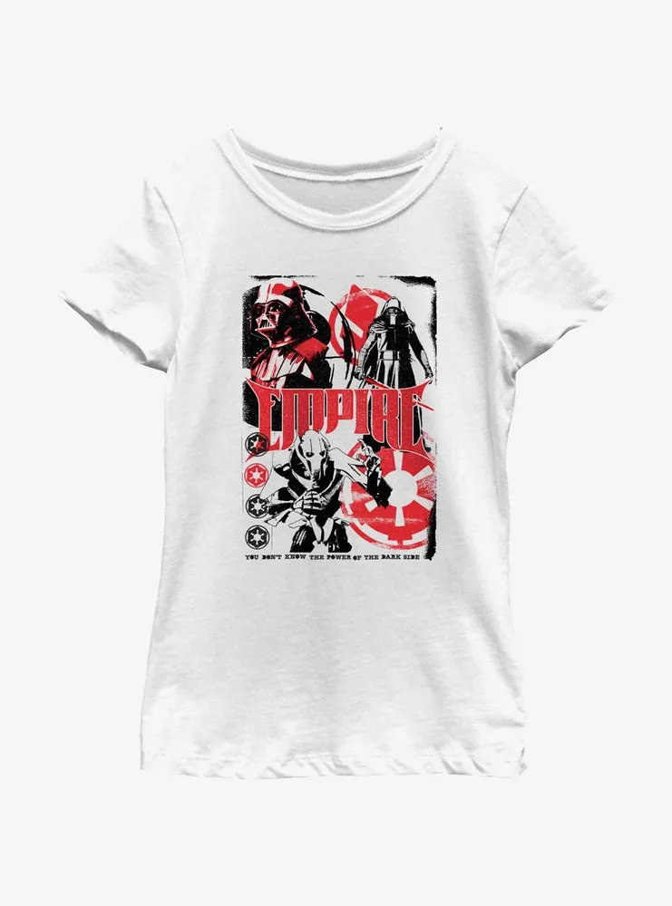 Star Wars The Dark Side Empire Collage Poster Youth Girls T-Shirt