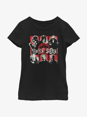 Star Wars Dark Side Grid Youth Girls T-Shirt