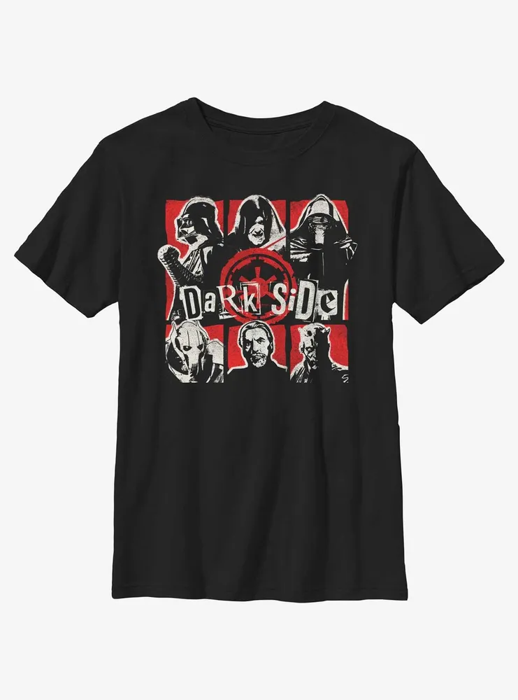 Star Wars Dark Side Grid Youth T-Shirt