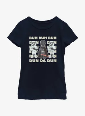 Star Wars The Imperial March Illustration Youth Girls T-Shirt