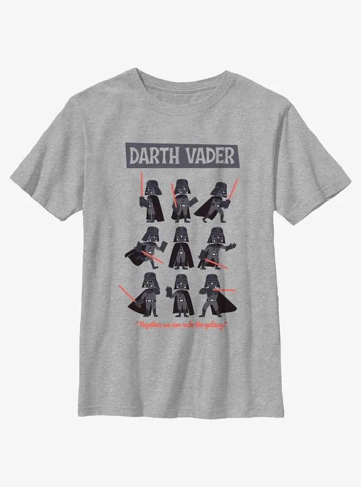 Star Wars Darth Vader Pose Collage Youth T-Shirt