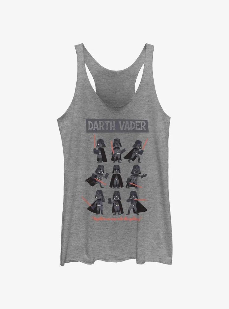 Star Wars Darth Vader Pose Collage Womens Tank Top