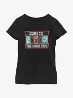 Star Wars Come To Dark Side Animated Style Youth Girls T-Shirt