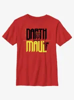 Star Wars Twice The Menace Darth Maul Youth T-Shirt