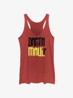 Star Wars Twice The Menace Darth Maul Womens Tank Top