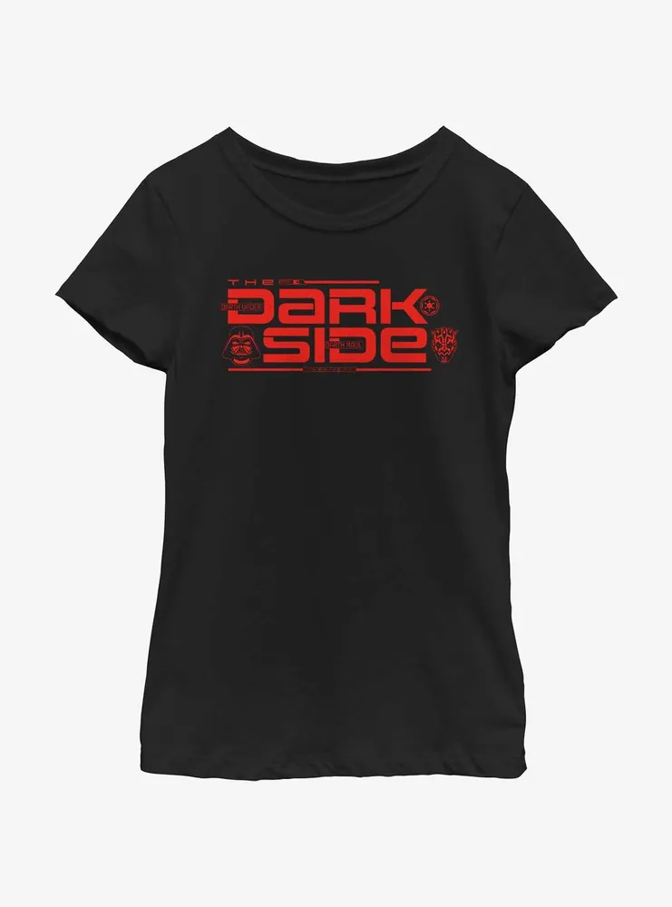 Star Wars The Dark Side Logo Youth Girls T-Shirt