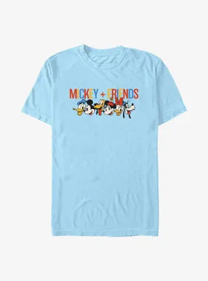 Disney Mickey Mouse Forever Friends Heads T-Shirt