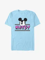 Disney Mickey Mouse Checkered Neon T-Shirt