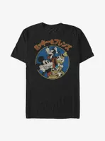 Disney Mickey Mouse Friends Kanji Retro T-Shirt