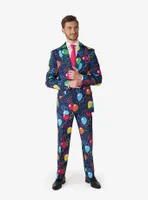 Confetti Balloons Navy Suit