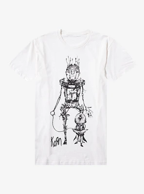 Korn Robot Man Boyfriend Fit Girls T-Shirt