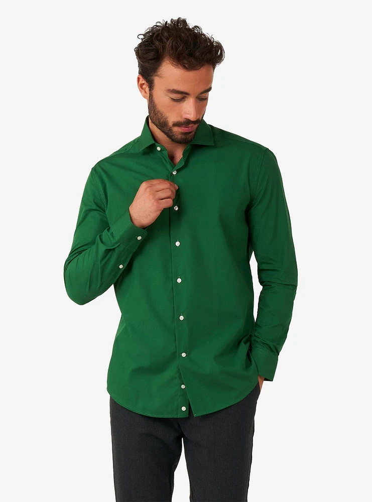 Glorious Green Long Sleeve Button-Up Shirt