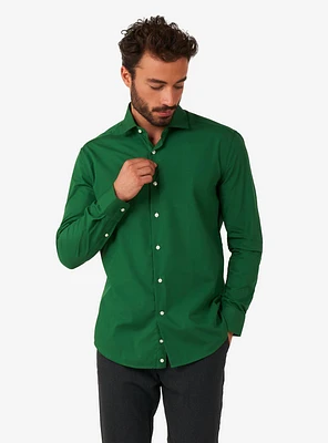 Glorious Green Long Sleeve Button-Up Shirt