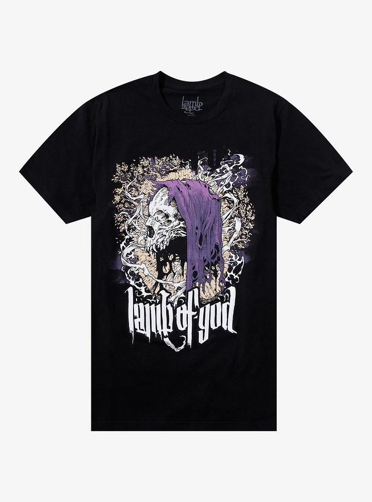 Lamb Of God Hooded Skeleton T-Shirt