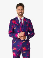 Retro Neon Navy Suit