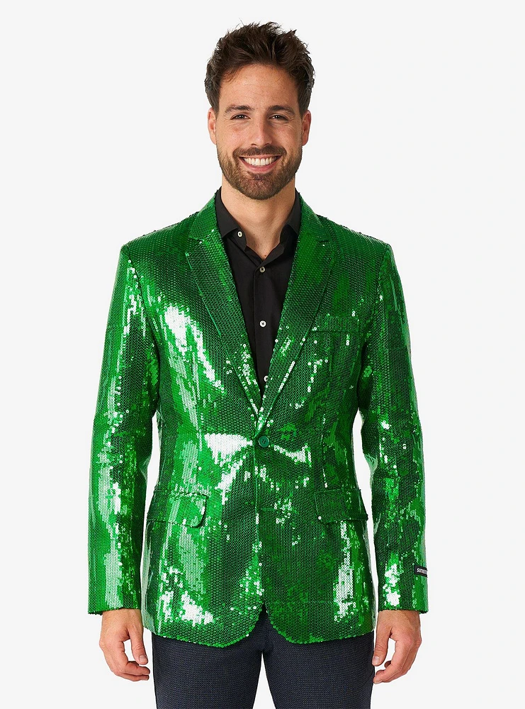 Sequins Green Coat