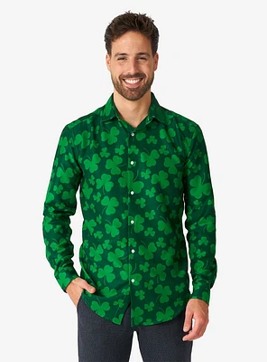 St. Pats Green Long Sleeve Button-Up Shirt