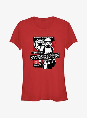 Star Wars Year of the Dark Side Stormtrooper Graffiti Girls T-Shirt