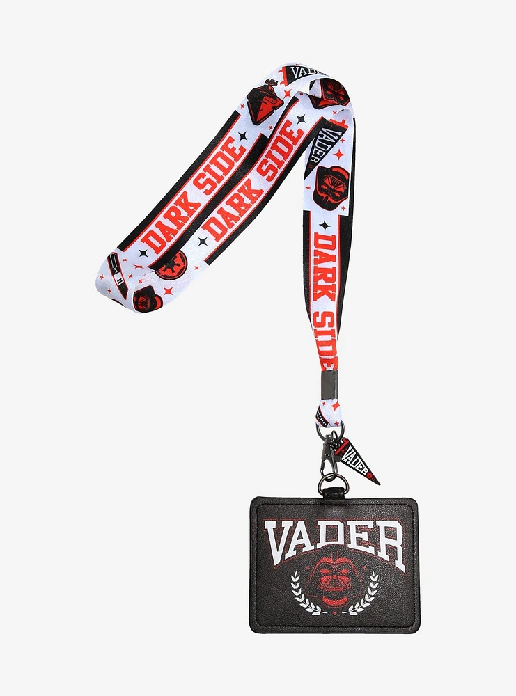 Star Wars Darth Vader Varsity Allover Print Lanyard - BoxLunch Exclusive