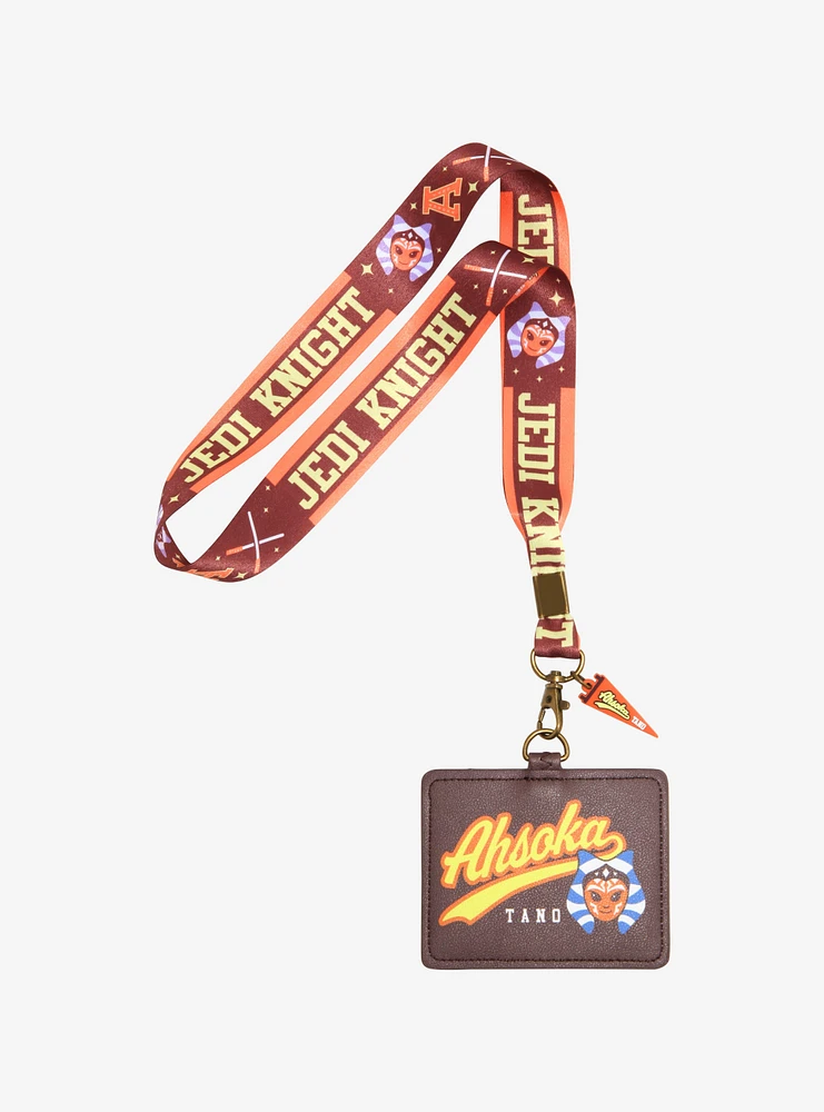 Star Wars Ahsoka Tano Varsity Allover Print Lanyard - BoxLunch Exclusive