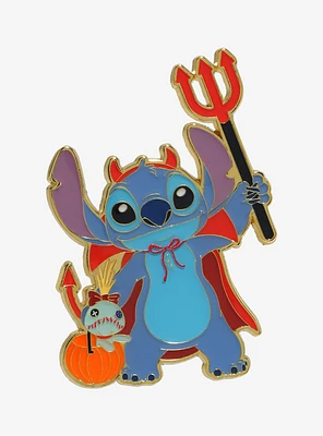Loungefly Disney Lilo & Stitch Devil Stitch Pearlescent Enamel Pin — BoxLunch Exclusive