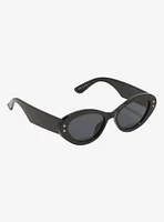 Star Stud Round Cat Eye Sunglasses