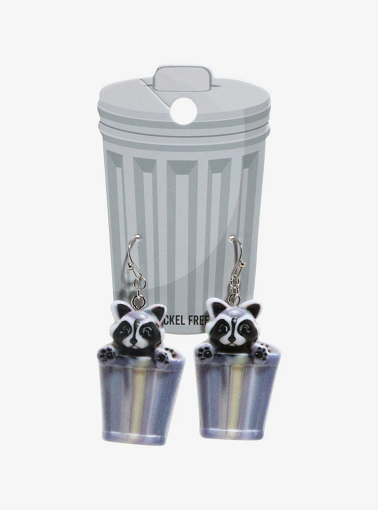 Thorn & Fable Raccoon Trash Earrings