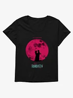 Lisa Frankenstein Moon Silhouette Girls T-Shirt Plus