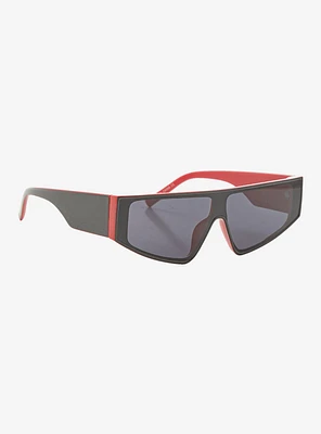 Black & Red Sporty Sunglasses