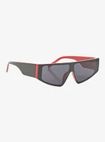 Black & Red Sporty Sunglasses