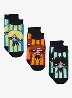 The Powerpuff Girls Rowdyruff Boys No-Show Socks 3 Pair