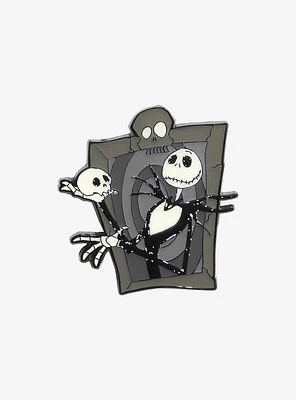 Loungefly The Nightmare Before Christmas Jack Frame Glow-In-The-Dark Enamel Pin