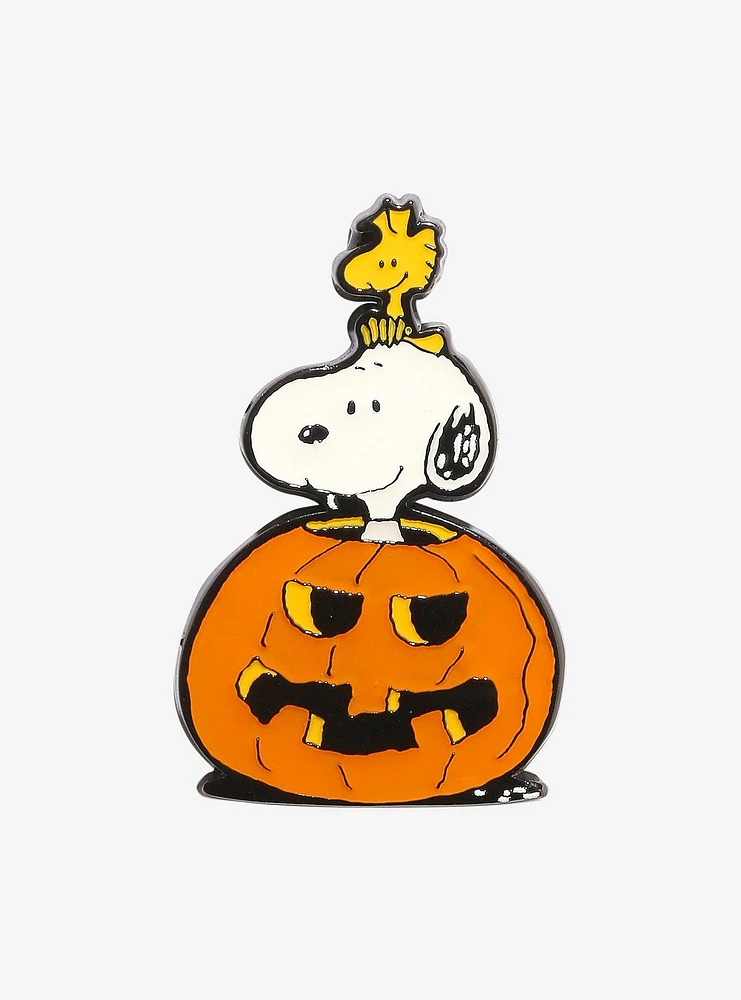 Loungefly Peanuts Snoopy & Woodstock Pumpkin Enamel Pin