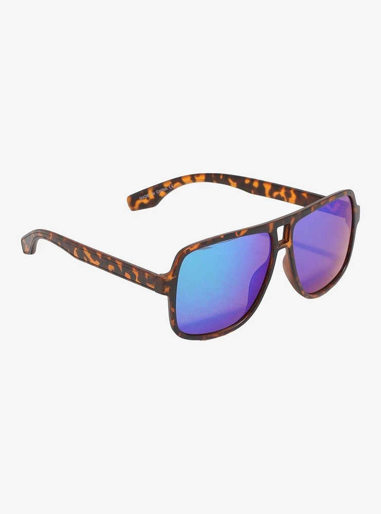 Tortoiseshell Aviator Sunglasses