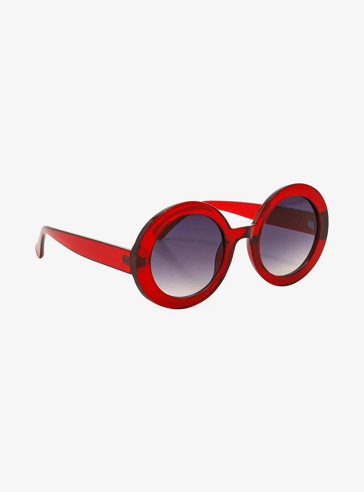 Red Round Sunglasses