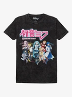 Hatsune Miku Virtual Singer Tour Dark Wash Boyfriend Fit Girls T-Shirt