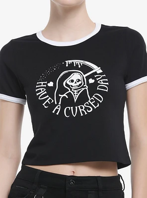 Have A Cursed Day Ringer Girls Baby T-Shirt
