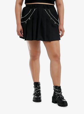 Star Chain Hardware Pleated Skirt Plus